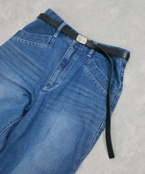 VIS(ビス)の「20mm幅スムースガチャベルト(ベルト・レディース・ブラック/ダークブラウン/ベージュ系・F)」の1枚目の写真