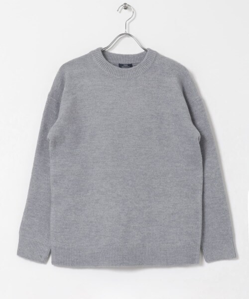 ITEMS URBANRESEARCH（アイテムズ アーバンリサーチ）の「クルーネック メランジニット プルオーバー（ニット/セーター・メンズ・BEG/GRY/CHA/KHK・M/L）」の11枚目の写真