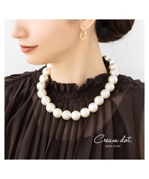 nissen（ニッセン）の「【Creamdot.】お顔周り華やぐ贅沢BIGフェイク