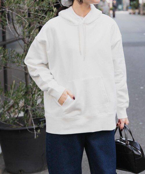 URBAN RESEARCH DOORS(アーバンリサーチドアーズ)の「FORK&SPOON クリア裏毛フーディースウェット(パーカー・レディース・OATMEAL/OFF・1)」の16枚目の写真