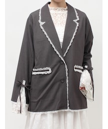 merry jenny | lace slit ribbon jacket(テーラードジャケット)