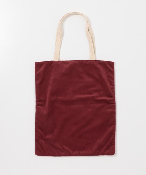 URBAN RESEARCH DOORS（アーバンリサーチドアーズ）の「『別注』beej×DOORS　ベロアトート（トートバッグ・レディース・GRAY/BURGUNDY・one）」の13枚目の写真