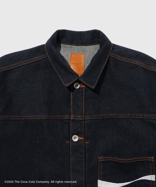 ADAM ET ROPE'（アダムエロペ）の「【Coca-Cola】デニムジャケット / ADAM ET ROPE' JEANS -PERS-（デニムジャケット・メンズ・ネイビー・L/M/S）」の15枚目の写真