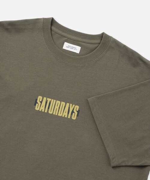 Saturdays NYC(サタデーズ ニューヨークシティ )の「Cover Lined Relax SS Tee(Tシャツ/カットソー・レディース・ブラック/ホワイト/グリーン・L/M/S/XL)」の17枚目の写真