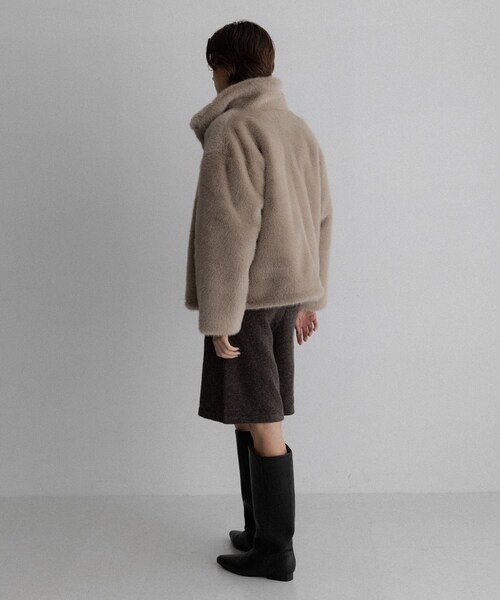 URBAN RESEARCH Sonny Label（アーバンリサーチサニーレーベル）の「フェイクファースタンドブルゾン（ブルゾン・レディース・アッシュグレー/ブラウン・Free）」の10枚目の写真