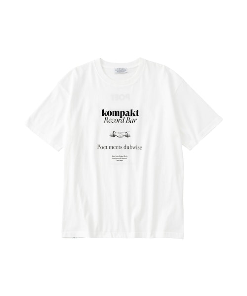 bonjour records(ボンジュールレコーズ)の「POET MEETS DUBWISE/ポエトミーツダブワイズ KOMPAKTRECORD BAR+PMD T-Shirt(Tシャツ/カットソー・レディース・ブラック/ホワイト・L/M/XL)」の2枚目の写真