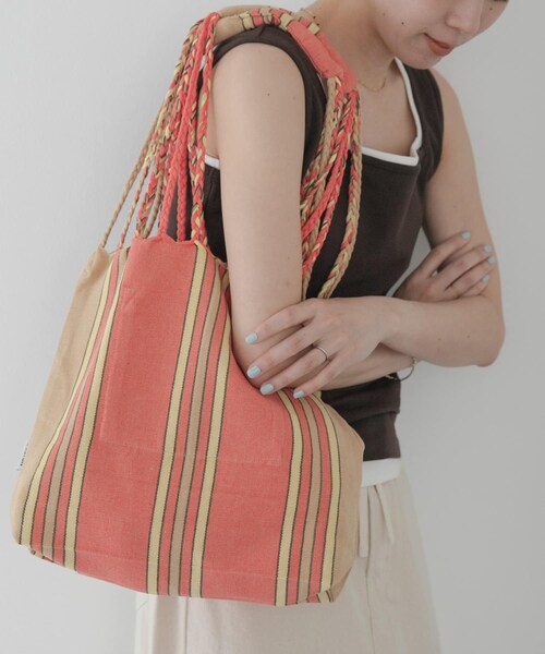 URBAN RESEARCH Sonny Label（アーバンリサーチサニーレーベル）の「DULTON　ハンモックトートバッグ（トートバッグ・レディース・M GREEN/BLUE/PINK・One）」の3枚目の写真