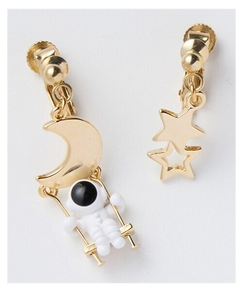 nissen（ニッセン）の「gargle（ガーグル）ロマン飛行士（選べるピアス・イヤリング）（ピアス（両耳用）・メンズ・シルバー/ゴールド・1=ピアス/2=イヤリング）」の2枚目の写真