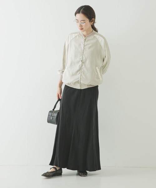 URBAN RESEARCH(アーバンリサーチ)の「REMI RELIEF エコスウェードラグランZIP JACKET(ブルゾン・レディース・GRAGE/SAX・S)」の10枚目の写真
