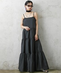 GEVS. | 大きいサイズティアードマキシシアーワンピースGEVS.(ワンピース)