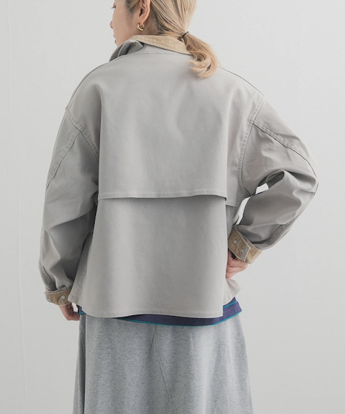 URBAN RESEARCH DOORS(アーバンリサーチドアーズ)の「L.L.Bean JAPAN EDITION HARBOR FIELD COAT(テーラードジャケット・レディース・NATURAL/FADESADDLE/SALMON/FADEBLUE・M)」の9枚目の写真