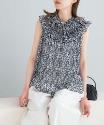 URBAN RESEARCH ROSSO WOMEN | 『WEB限定』フラワープリントフリルブラウス(シャツ/ブラウス)