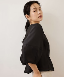 ROPE' | ランタンスリーブシルクライクブラウス/イージーケア(シャツ/ブラウス)