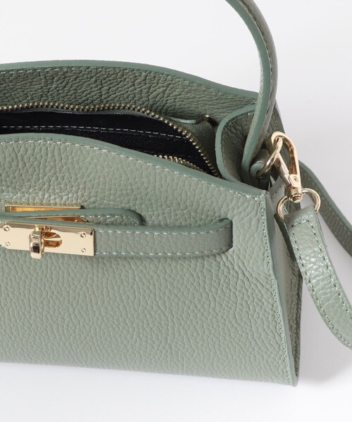 URBAN RESEARCH ROSSO（アーバンリサーチロッソ）の「AULENTTI　キーベルト付きミニハンドBAG（ハンドバッグ・レディース・MENTA/NERO・-）」の15枚目の写真