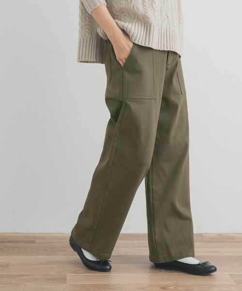 URBAN RESEARCH DOORS(アーバンリサーチドアーズ)の「裏起毛ベイカーイージーパンツ(その他パンツ・レディース・OFF/KHAKI・S/M)」の18枚目の写真