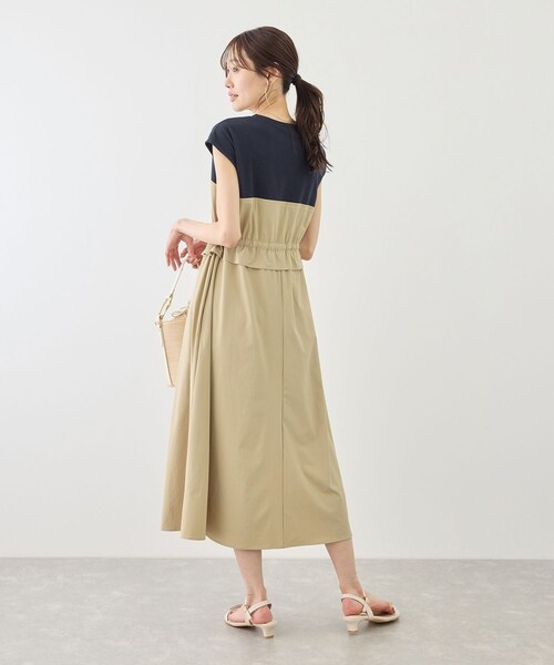 ROPE' PICNIC（ロペピクニック）の「ナイロンビスチェドッキングカットワンピース/UVカット・接触冷感（ワンピース・レディース・ブラック/ベージュ/ネイビー・F）」の13枚目の写真