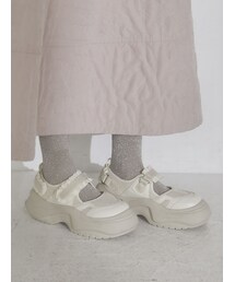 merry jenny | フリルメッシュベルクロスニーカー(スニーカー)