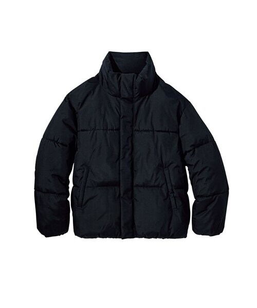 nissen（ニッセン）の「防風・はっ水・吸湿発熱中綿入スタンドカラーブルゾン（ジャケット/アウター・メンズ・チャコール/黒・M/L/LL/3L/4L/5L/6L/8L/10L）」の8枚目の写真