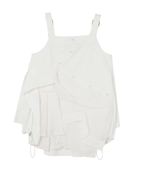 UN3D.（アンスリード）の「HEM GATHER SH CAMISOLE / ヘムギャザー