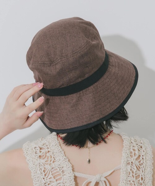 SMELLY（スメリー）の「ジュートライクハット（ハット・レディース・BRN/BEG・-）」の4枚目の写真