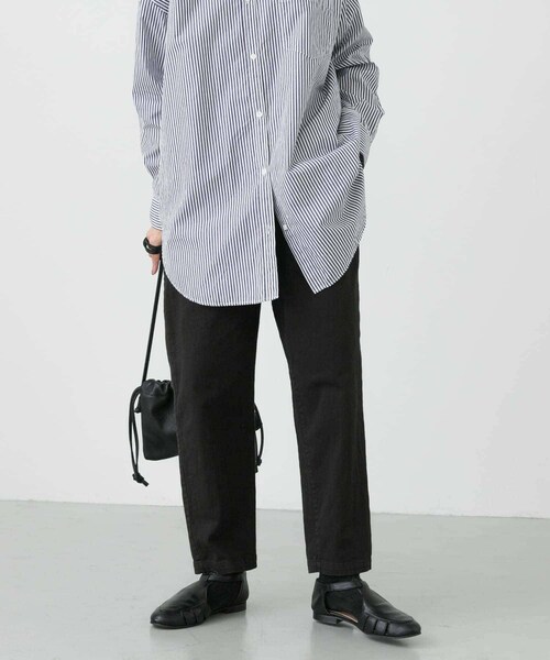 かぐれ（カグレ）の「コットンストレッチイージーパンツ（その他パンツ・レディース・BEIGE/OFF/BLACK/GRAY・FREE）」の2枚目の写真