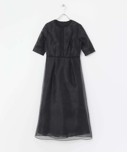 URBAN RESEARCH ROSSO（アーバンリサーチロッソ）の「kaene　シアーレースパイピングドレス（ワンピース・レディース・sax/bk・38）」の8枚目の写真