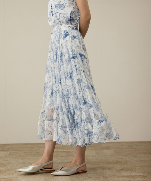 ROPE'（ロペ）の「【洗える】トワルドジュイタックプリーツスカート（スカート・レディース・ブルー/レッド・36/38）」の18枚目の写真