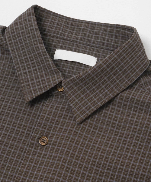 SENSE OF PLACE by URBAN RESEARCH（センスオブプレイスバイアーバンリサーチ）の「マイクロチェックエクストラルーズショートスリーブシャツ（シャツ/ブラウス・メンズ・BLACK/BROWN/GREEN/NAVY/WHITE・M/L）」の14枚目の写真