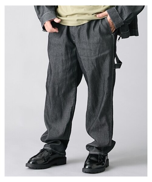 nissen（ニッセン）の「メッシュデニムペインターパンツ CAPTAIN STAG 【大きいサイズ】（パンツ・メンズ・06ブラック/75ネイビー・3L/4L/5L/6L/8L/10L）」の13枚目の写真