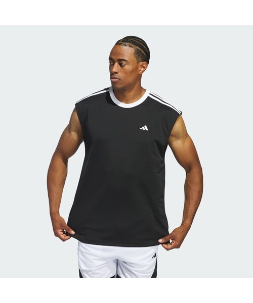 【adidas】World Class バスケットボール プリントTシャツ/black adidas（アディダス）の「バスケットボール オールワールド