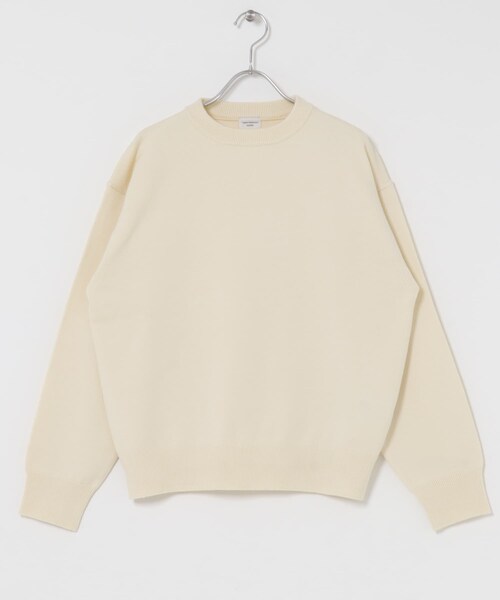 URBAN RESEARCH DOORS（アーバンリサーチドアーズ）の「『仁村紗和さん着用』『UR TECH 200日ニット』スウェットライクプルオーバー（ニット/セーター・レディース・L.GRAY/MINT/ORANGE/BROWN/OFF/D.RED/杢CHARCOAL・M）」の20枚目の写真