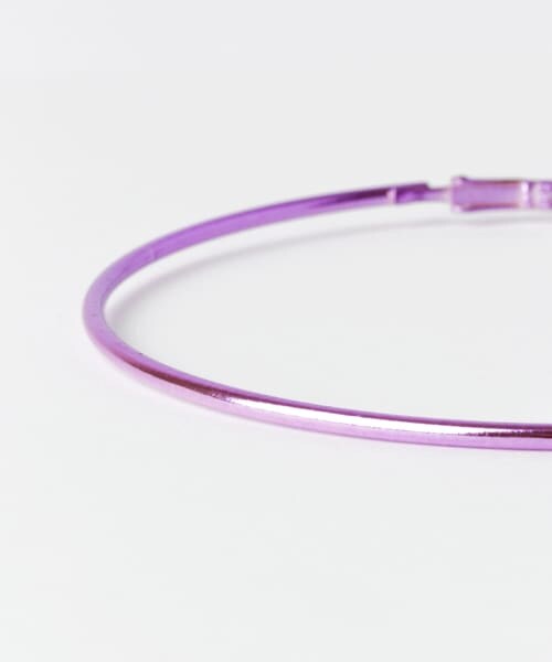 SENSE OF PLACE by URBAN RESEARCH（センスオブプレイスバイアーバンリサーチ）の「ビッグカラーメタルフープピアス（ピアス（両耳用）・レディース・MINT/PURPLE・One）」の7枚目の写真