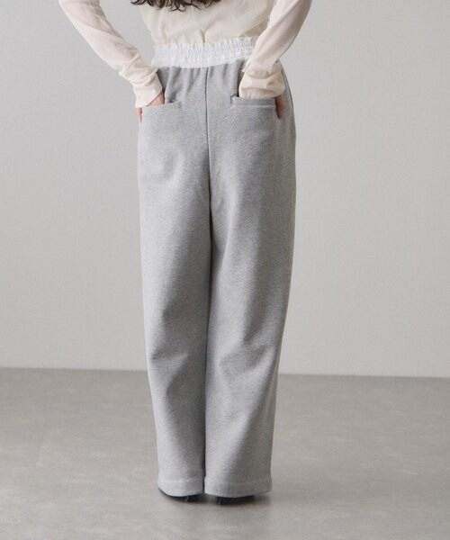 ADAM ET ROPE'（アダムエロペ）の「コンビウエストスウェットイージーパンツ（その他パンツ・レディース・グレー系/キナリ系・36/38）」の15枚目の写真