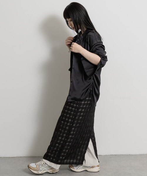 THE GOODLAND MARKET（ザグッドランドマーケット）の「&her　Layered Lace Onepiece（ワンピース・レディース・WHITE/BLACK・FREE）」の19枚目の写真