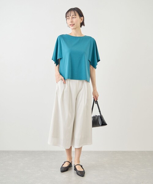 ROPE' PICNIC（ロペピクニック）の「ホワイトレーヨンナイロンガウチョパンツ（スラックス・レディース・ホワイト・L/M/S）」の8枚目の写真