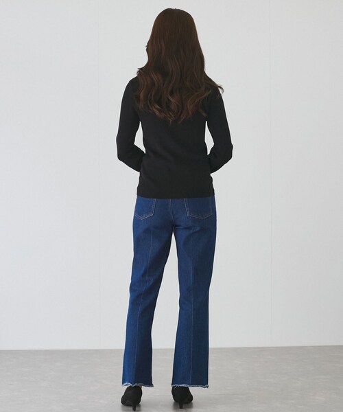 Jayro（ジャイロ）の「ラメアシメオフショル風プルオーバー（ニット/セーター・レディース・ブラック/ホワイト系/パープル系/ピンク・M）」の11枚目の写真