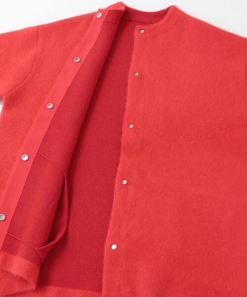 URBAN RESEARCH ROSSO（アーバンリサーチロッソ）の「ELENDEEK　CN RACCOON MIX WCD（カーディガン/ボレロ・レディース・IVY/LGRY/RED/MINT/BEG・1/2）」の11枚目の写真