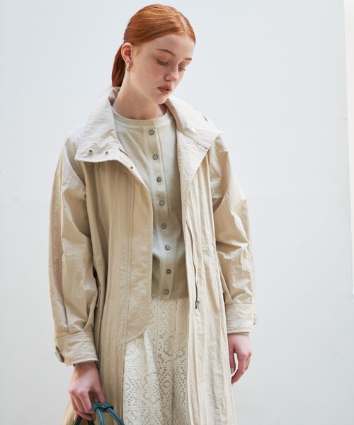 URBAN RESEARCH ROSSO（アーバンリサーチロッソ）の「撥水ボリュームモッズコート（モッズコート・レディース・BEIGE/OFF WHITE・FREE）」の15枚目の写真