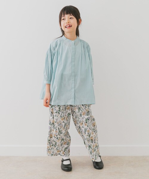 URBAN RESEARCH DOORS（アーバンリサーチドアーズ）の「『親子リンク』コットンボイルギャザーブラウス(KIDS)（その他トップス・キッズ・YELLOW/PINK/MINT/NAVY・105/120/135）」の8枚目の写真