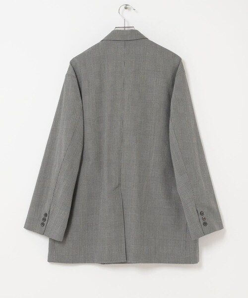 URBAN RESEARCH（アーバンリサーチ）の「new basic　HIGH TWIST WOOL W JACKET（テーラードジャケット・メンズ・BLACK/CHECK・M/L/XL）」の12枚目の写真