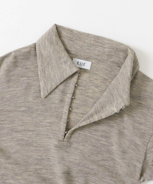 URBAN RESEARCH DOORS（アーバンリサーチドアーズ）の「tiit tokyo　tack&twist tops（ニット/セーター・レディース・gray/beige・38）」の7枚目の写真