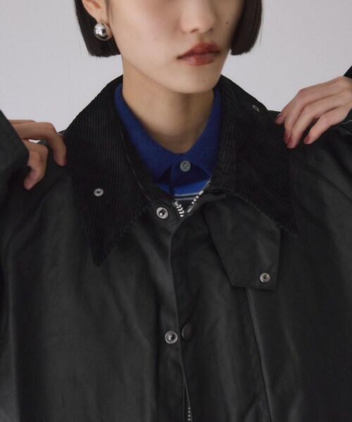 ADAM ET ROPE'（アダムエロペ）の「【J’aDoRe限定】【Barbour（バブアー）】OS TRANSPORT WAX JACKET（その他アウター・レディース・ブラック/カーキ・34/36）」の16枚目の写真
