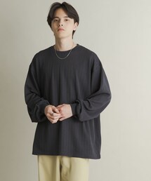 SENSE OF PLACE by URBAN RESEARCH | ライトワッフルクルーネックロングTシャツ(Tシャツ/カットソー)