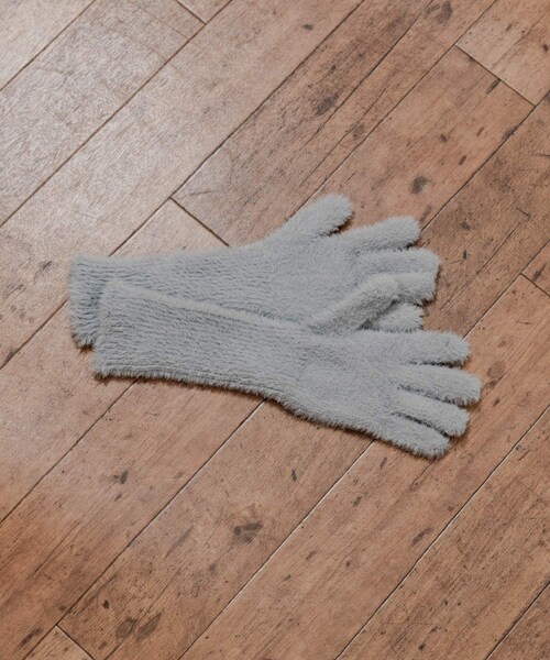 SMELLY（スメリー）の「シャギーニットロンググローブ（ベルト・レディース・L.GRY/WHT/L.BLU・-）」の17枚目の写真