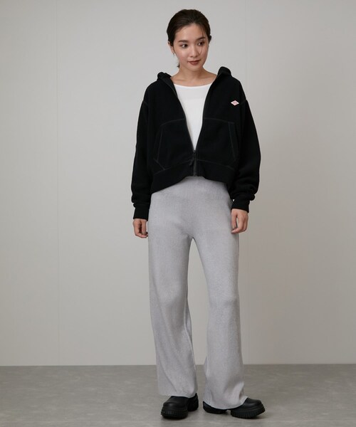 NERGY(ナージー)の「DANTON #DT-C0363 POL_ZIP PARKA(パーカー・レディース・ブラック/キナリ・M)」の18枚目の写真