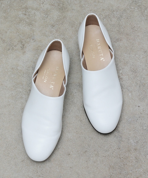ADAM ET ROPE'（アダムエロペ）の「【HARUTA for SALON】［22.5cm〜25.0cm展開］SPOCK SHOES（ローファー・レディース・ブラック/ホワイト・22.5/23.0/23.5/24.0/24.5/25.0）」の5枚目の写真