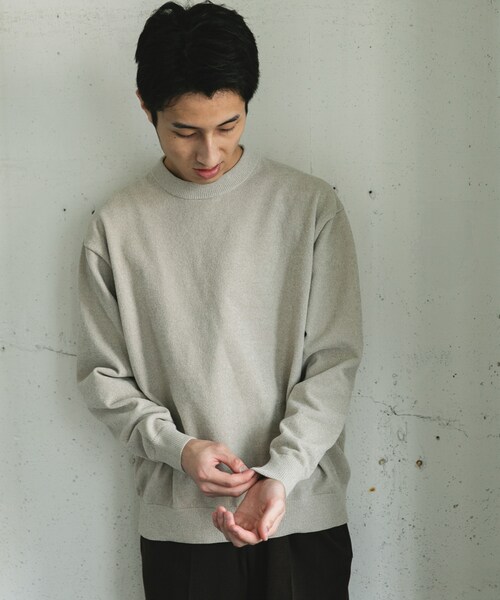 URBAN RESEARCH DOORS（アーバンリサーチドアーズ）の「モールニットプルオーバー（ニット/セーター・メンズ・GREIGE/SAGE/CHARCOAL・M/L）」の20枚目の写真