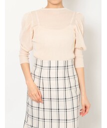 dazzlin | シアーギャザーニットトップス(ニット/セーター)