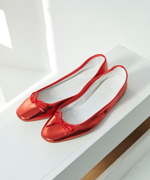 ADAM ET ROPE'（アダムエロペ）の「【サステナブル】メタリックバレエ（バレエシューズ・レディース・ブラック/サックス/レッド/ゴールド/シルバー/その他・25.0/22.5/23.0/23.5/24.0/24.5）」の9枚目の写真