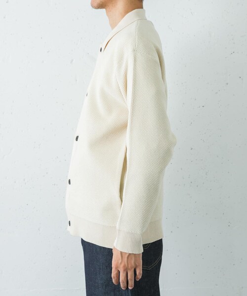 URBAN RESEARCH（アーバンリサーチ）の「モールリュクスポロカーディガン（カーディガン/ボレロ・メンズ・IVORY/CHARCOAL/BLACK・M/L）」の16枚目の写真